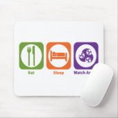 Eat Sleep Watch Anime Muismat (Met muis)