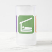 Eat Sleep Water Skien Matglas Bierpul (Center)