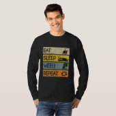 Eat Sleep Web3 Herhalen T-shirt (Voorkant volledig)