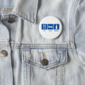Eat Sleep Whiskey Ronde Button 5,7 Cm (In situ)