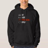 Eat Sleep Winemaking Repeat Vintner Winemaker Hoodie (Voorkant)