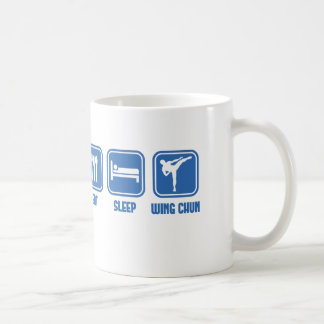 Eat Sleep Wing Chun Martial Arts cup gift idee Koffiemok