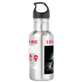 Eat Sleep Wrestle en Hydrate! Waterfles (Achterkant)