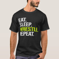 Eat Sleep Wrestle Herhaal Grappig Worstelen