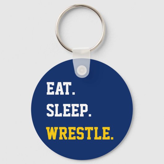 Eat Sleep Wrestle Sleutelhanger (Voorkant)