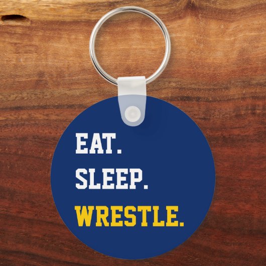 Eat Sleep Wrestle Sleutelhanger (Voorkant)