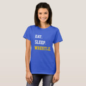 Eat Sleep Wrestle T-shirt (Voorkant volledig)