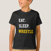 Eat Sleep Wrestle T-Shirt (Voorkant)