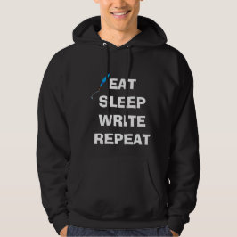 Eat Sleep Write Herhaal Hoodie