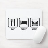 Eat Sleep Write Muismat (Met muis)
