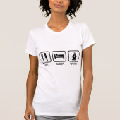 Eat Sleep Write T-shirt (Voorkant)