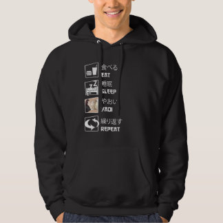 Eat Sleep Yaoi Herhalen Hoodie