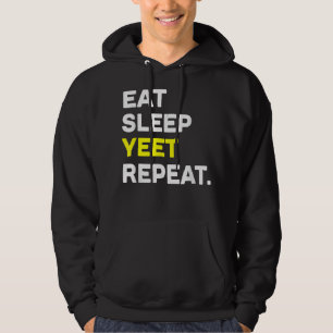 Eat Sleep Yet Herhaal Funny Dance Slang Basketball Hoodie