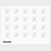 Eat Sleep Yoga, Fun Gezegde Waterverf Dragonfly Hart Sticker (Vel)