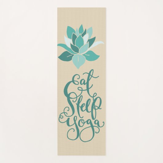 Eat Sleep Yoga Lotus Yogamat (Voorkant)