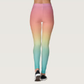 Eat Sleep Yoga Repat Pastel Ombré Leggings (Achterkant)
