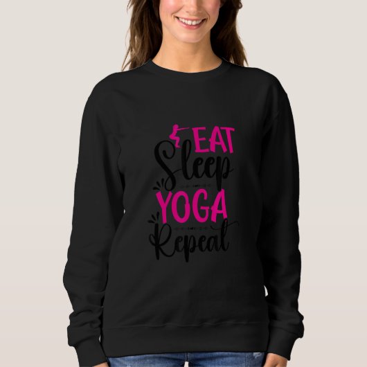 Eat Sleep Yoga Repat Trui (Voorkant)