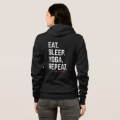 Eat. Sleep. Yoga. Repeat. | Zip-Up Hoodie (Achterkant volledig)