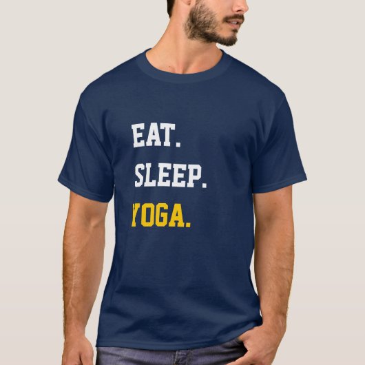 Eat Sleep Yoga T-shirt (Voorkant)