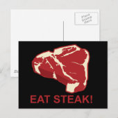 Eat STeak Briefkaart (Voorkant / Achterkant)