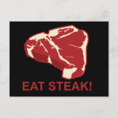 Eat STeak Briefkaart (Voorkant)