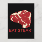 Eat STeak Briefkaart (Voorkant)