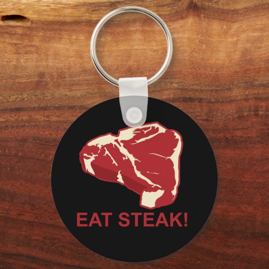 Eat STeak Sleutelhanger (Voorkant)
