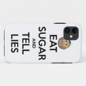 EAT SUIKER EN VERTEL LIES iPhone case (Achterkant (horizontaal))