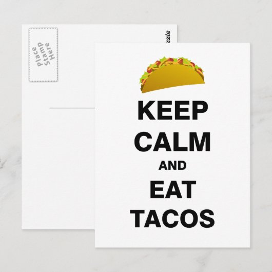Eat Tacos Briefkaart (Voorkant / Achterkant)
