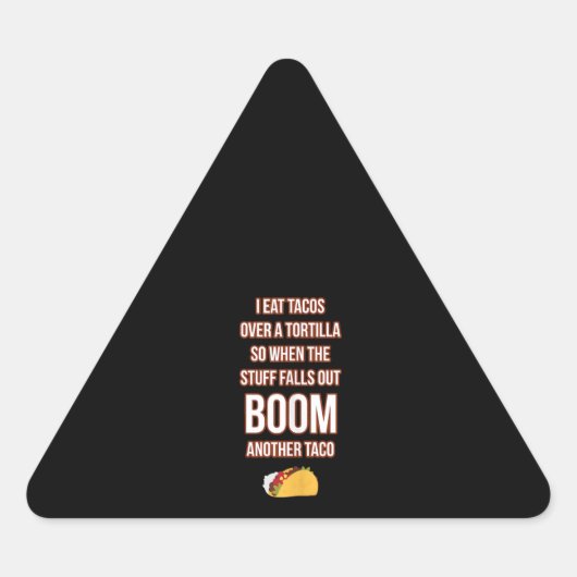 Eat tacos over Tortilla Bam Weer Taco Funny Sticker (Voorkant)