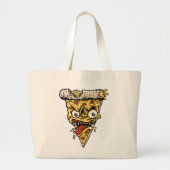 Eat That Pizza Canvas tas – Leuk & Smakelijk Dagel (Voorkant)