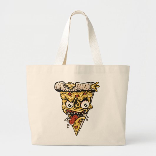 Eat That Pizza Canvas tas – Leuk & Smakelijk Dagel (Voorkant)
