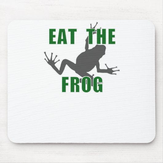 Eat the Frog - Entrepreneur Motivation Quote Muismat (Voorkant)