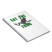 Eat the Frog - Entrepreneur Motivation Quote Notitieboek (Rechterzijde)