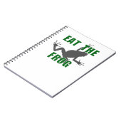 Eat the Frog - Entrepreneur Motivation Quote Notitieboek (Linkerzijde)