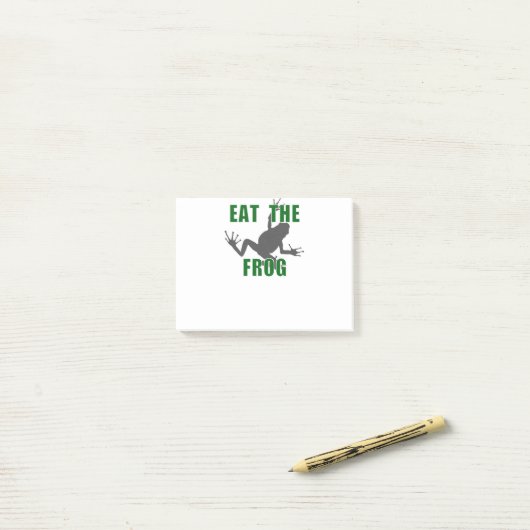 Eat the Frog - Entrepreneur Motivation Quote Post-it® Notes (Op bureau)