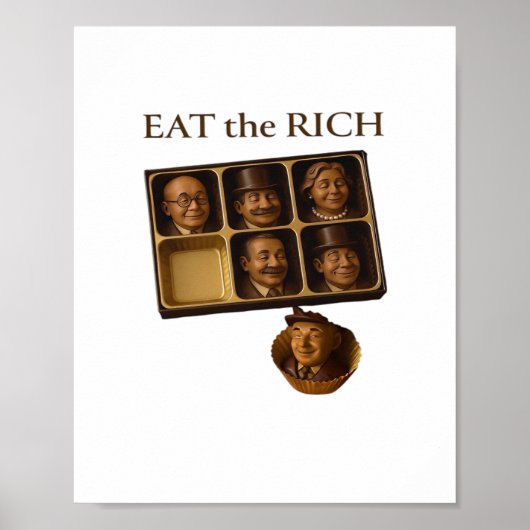Eat The Rich Klassieker Poster (Voorkant)