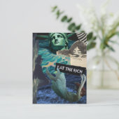 Eat the Rich Mixed Media Collage Women and Liberty Briefkaart (Staand voorkant)