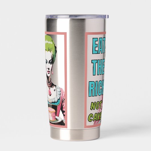 Eat The Rich, Not Cake Geïsoleerde Drinkbeker (Links)