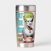 Eat The Rich, Not Cake Geïsoleerde Drinkbeker (Voorkant)