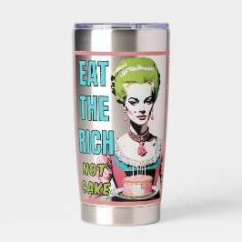 Eat The Rich, Not Cake Geïsoleerde Drinkbeker