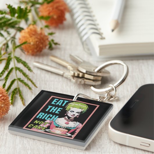 Eat The Rich, Not Cake Sleutelhanger (Voorkant Rechts)