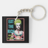 Eat The Rich, Not Cake Sleutelhanger (Achterkant)