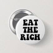 Eat the Rich Occupy Wall Street Ronde Button 5,7 Cm (Voorkant /achterkant)