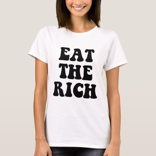 Eat the Rich Occupy Wall Street T-shirt (Voorkant)