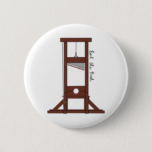 Eat the Rich Ronde Button 5,7 Cm (Voorkant)