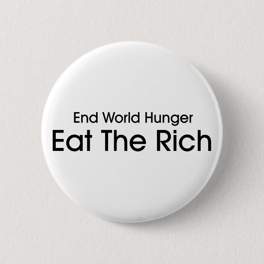 Eat the Rich Ronde Button 5,7 Cm (Voorkant)