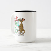 Eat the Rich - Shop Small Tweekleurige Koffiemok (Voorkant links)