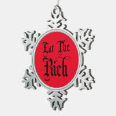 Eat the Rich Snowflake Framed Ornament (Rechts)