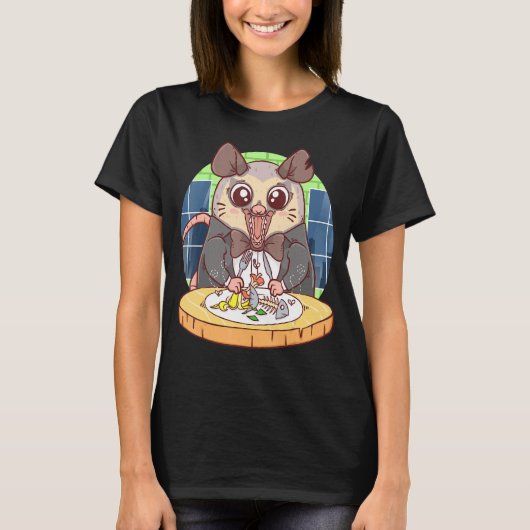Eat Trash Possum Live Ugly Opossum in Restaurants T-shirt (Voorkant)